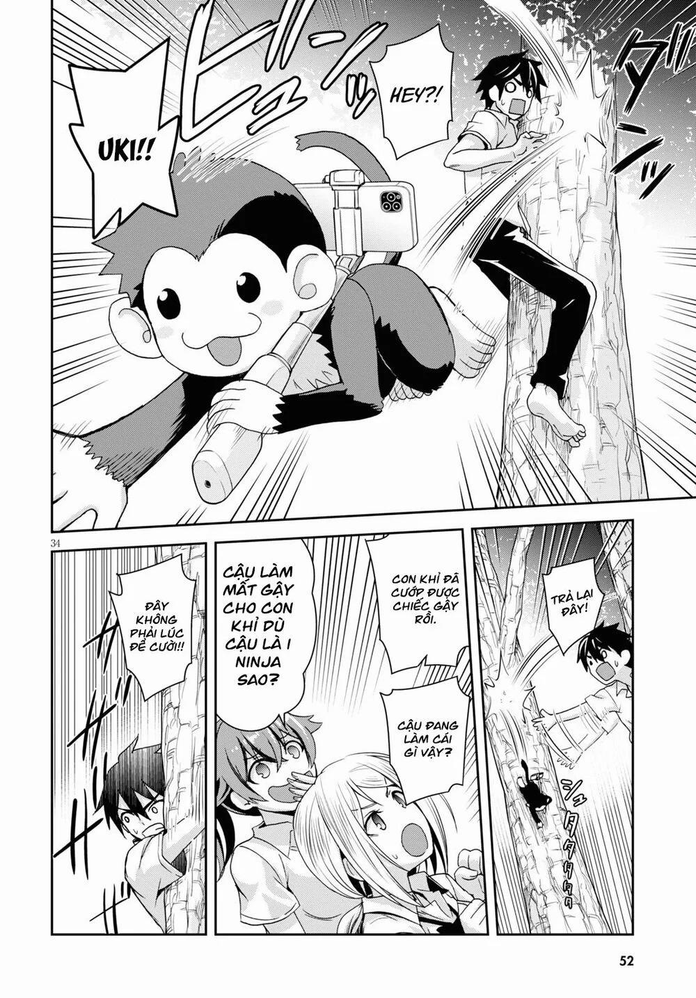 Gakkou No Minna To Isekai No Mujintou Ni Tenishitakedo Ore Dake Rakushou Desu 1 trang 38