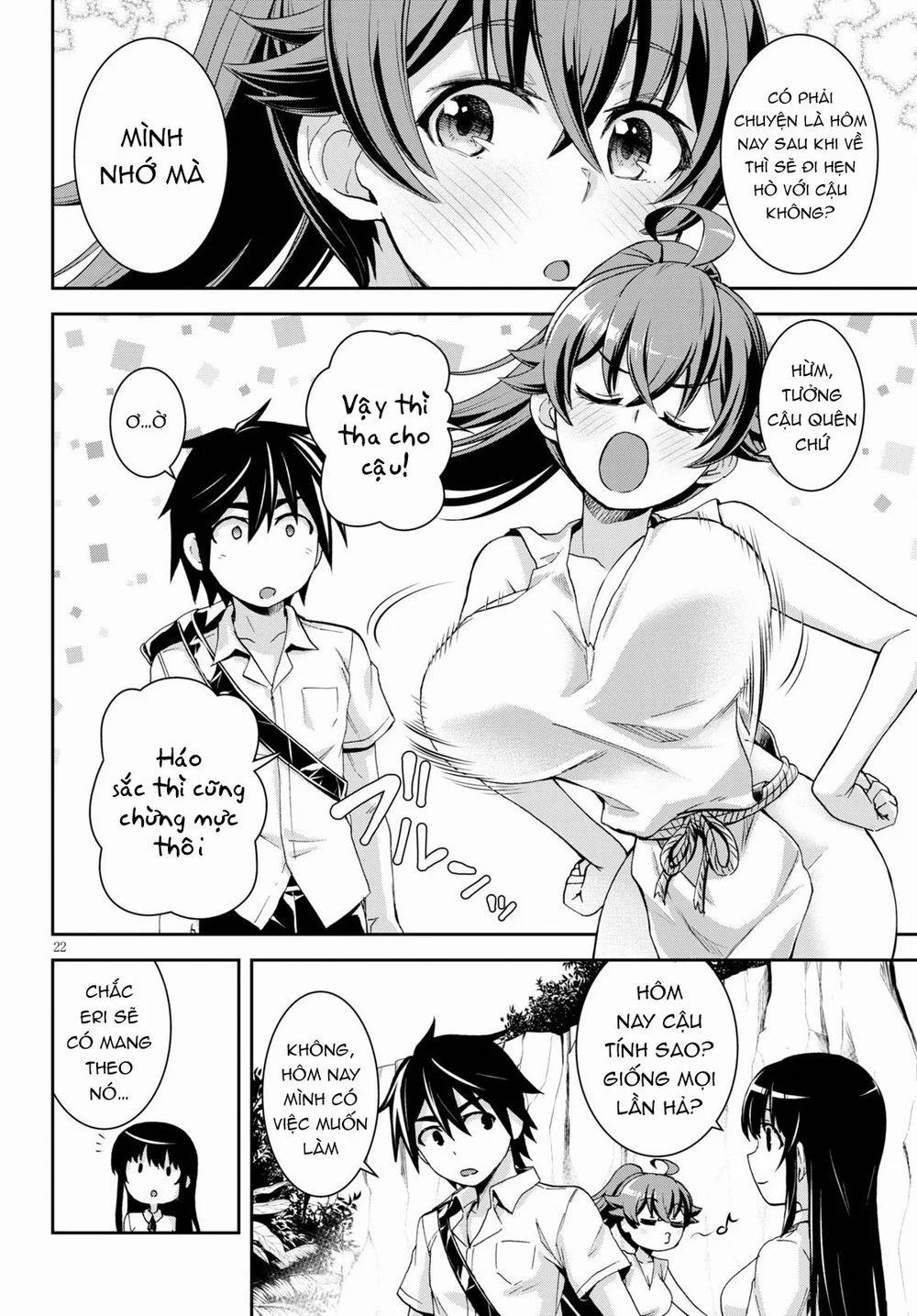 Gakkou No Minna To Isekai No Mujintou Ni Tenishitakedo Ore Dake Rakushou Desu 14 trang 22