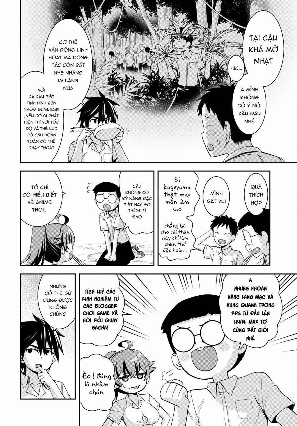 Gakkou No Minna To Isekai No Mujintou Ni Tenishitakedo Ore Dake Rakushou Desu 14 trang 4