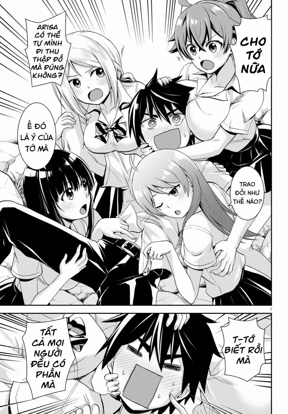 Gakkou No Minna To Isekai No Mujintou Ni Tenishitakedo Ore Dake Rakushou Desu 7.5 trang 8