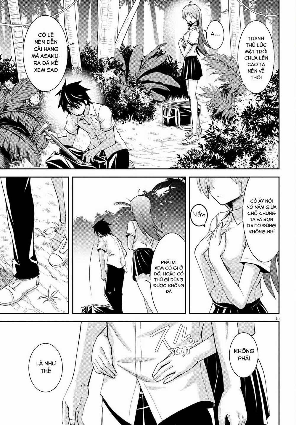 Gakkou No Minna To Isekai No Mujintou Ni Tenishitakedo Ore Dake Rakushou Desu 9 trang 16