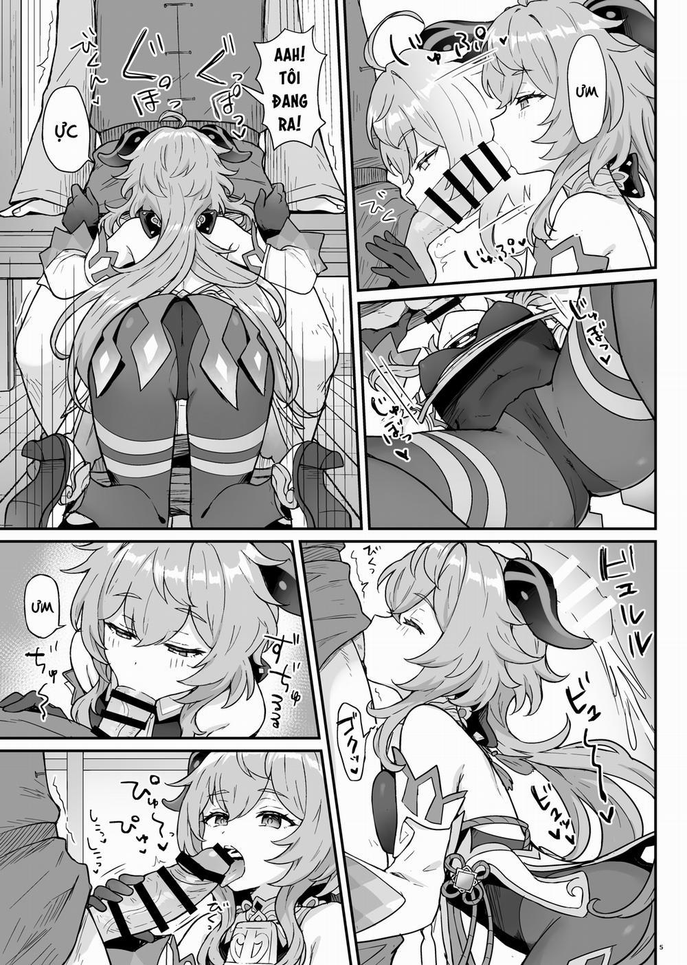 Ganyu-chan ga Shigoto to Seiyoku Shori o Otetsudai suru Hon. Oneshot trang 5