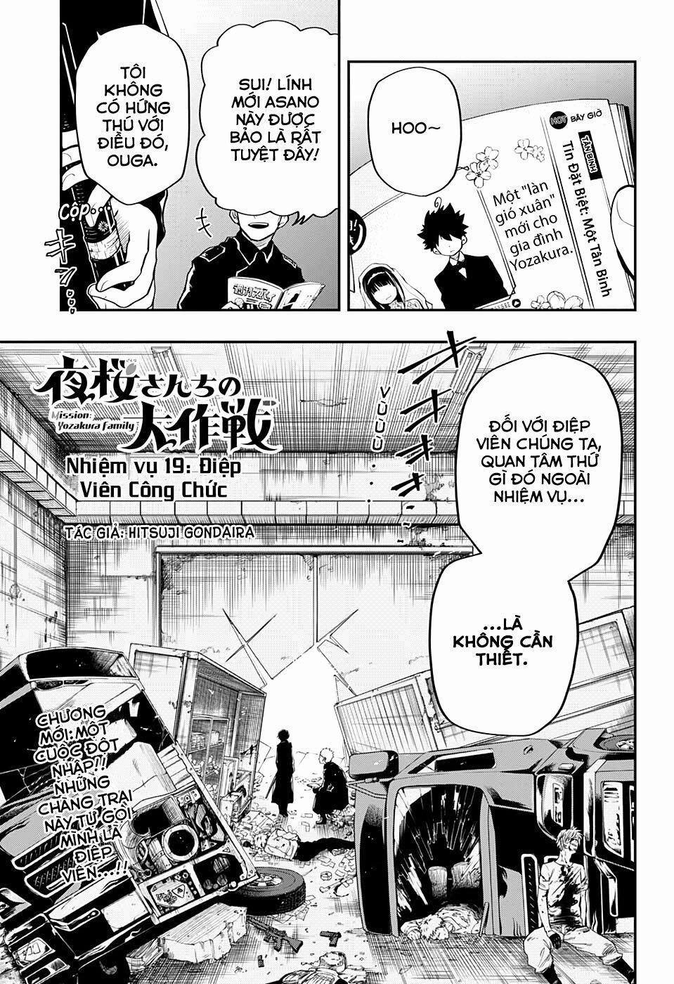Gia Tộc Điệp Viên Yozakura 19 trang 1