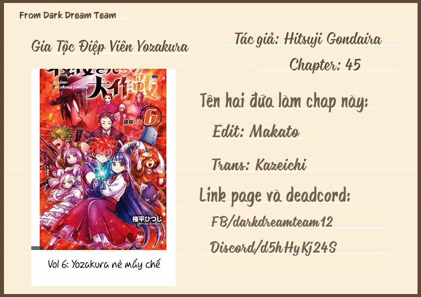 Gia Tộc Điệp Viên Yozakura 45 trang 0