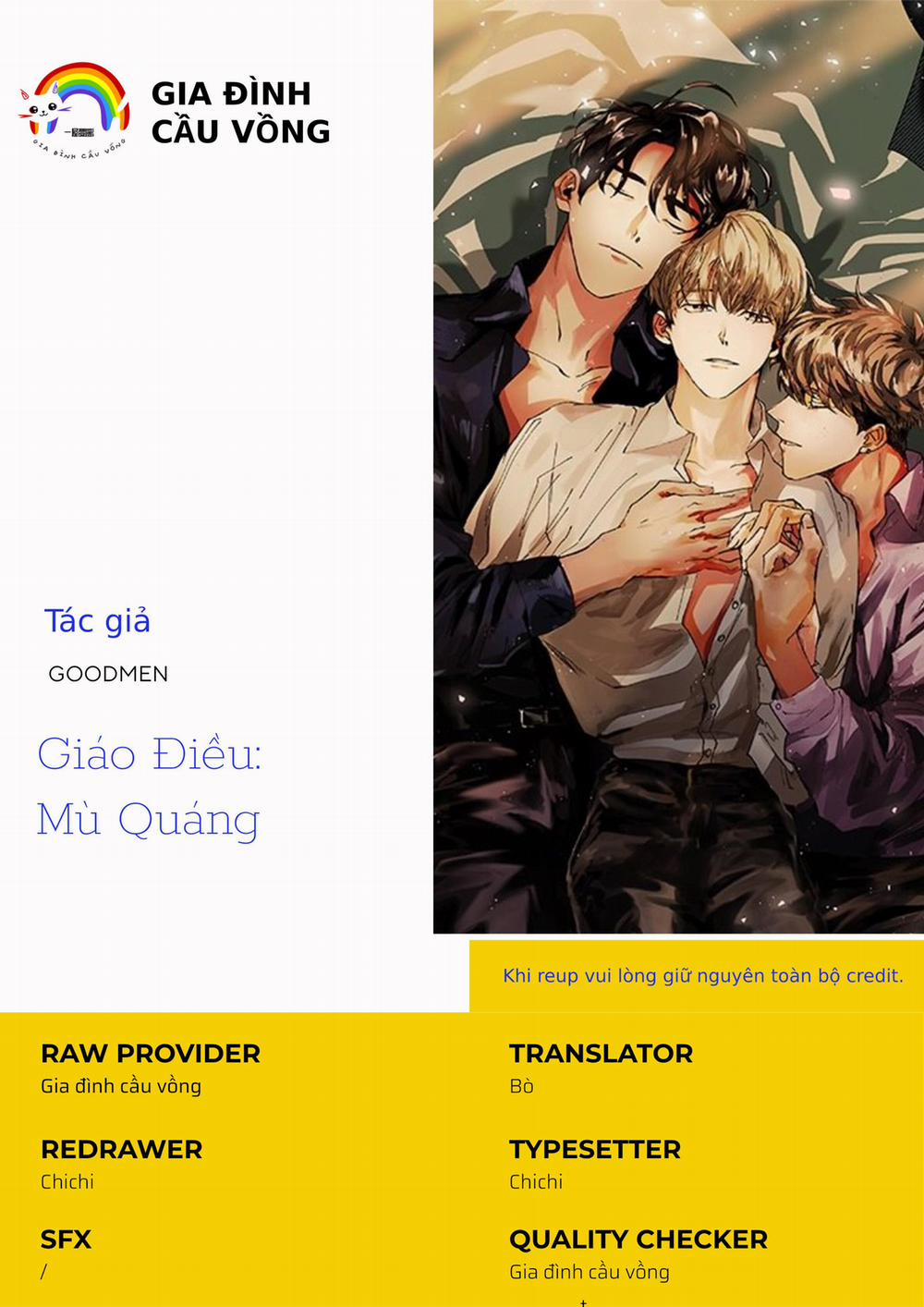 Giáo Điều: Mù Quáng 1 trang 1