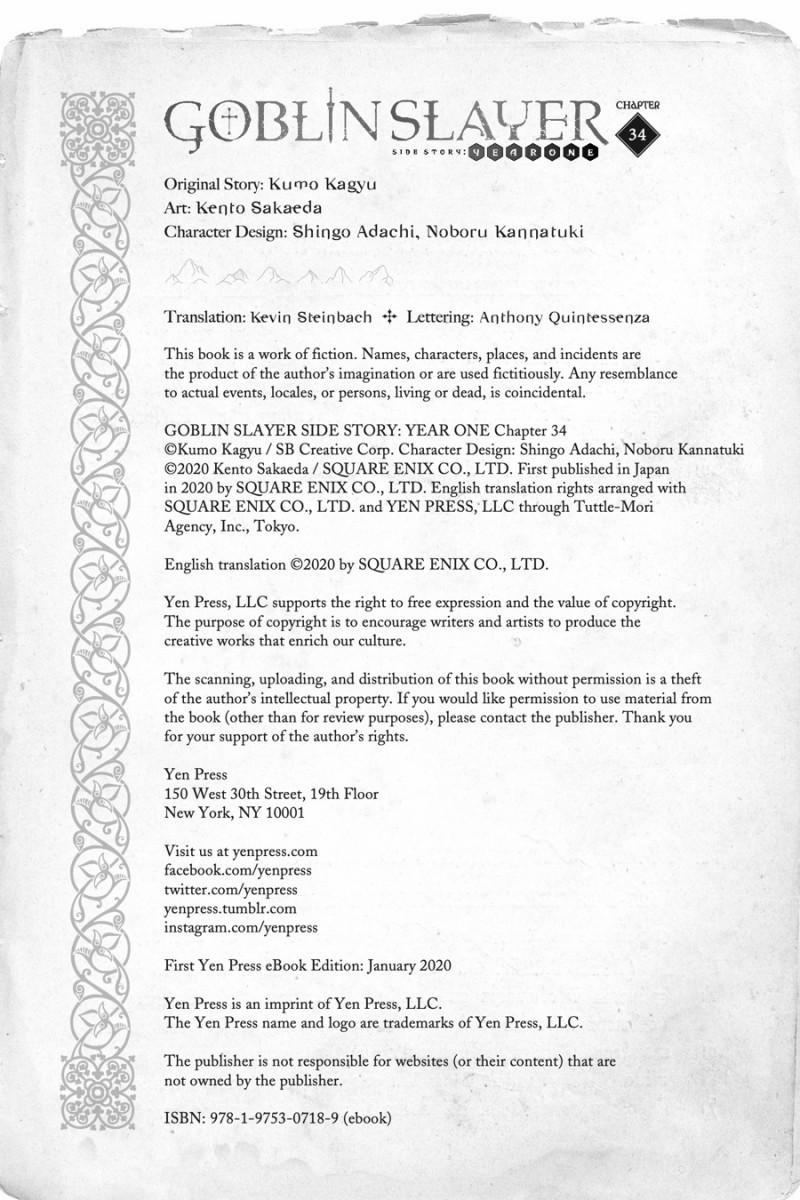 Goblin Slayer Gaiden: Year One 0.0 Raw trang 10