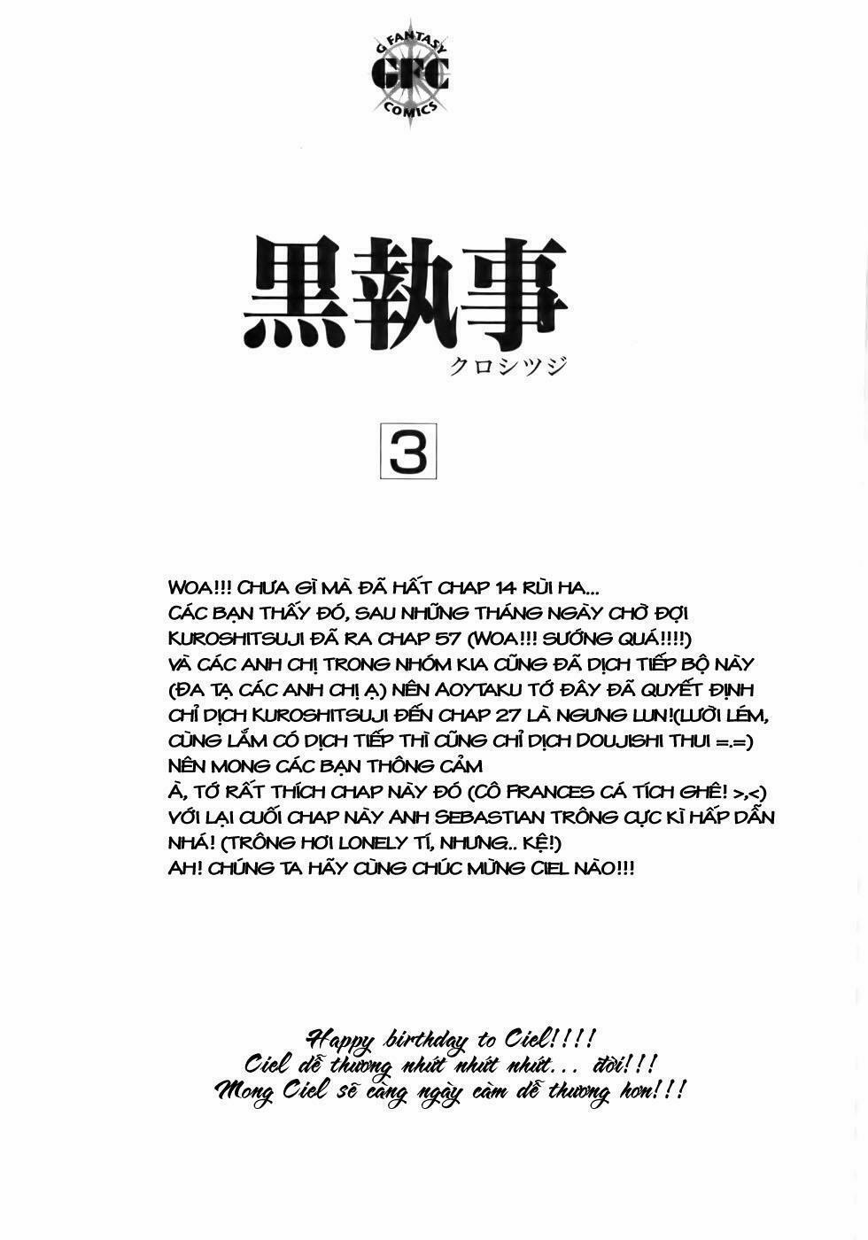 Hắc Quản Gia 14 trang 0
