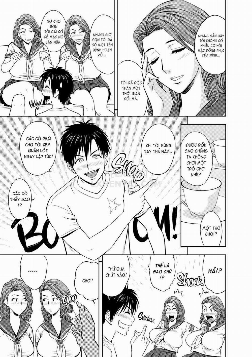 Hai chị em sinh đôi tầng trên (không che) 7 trang 4