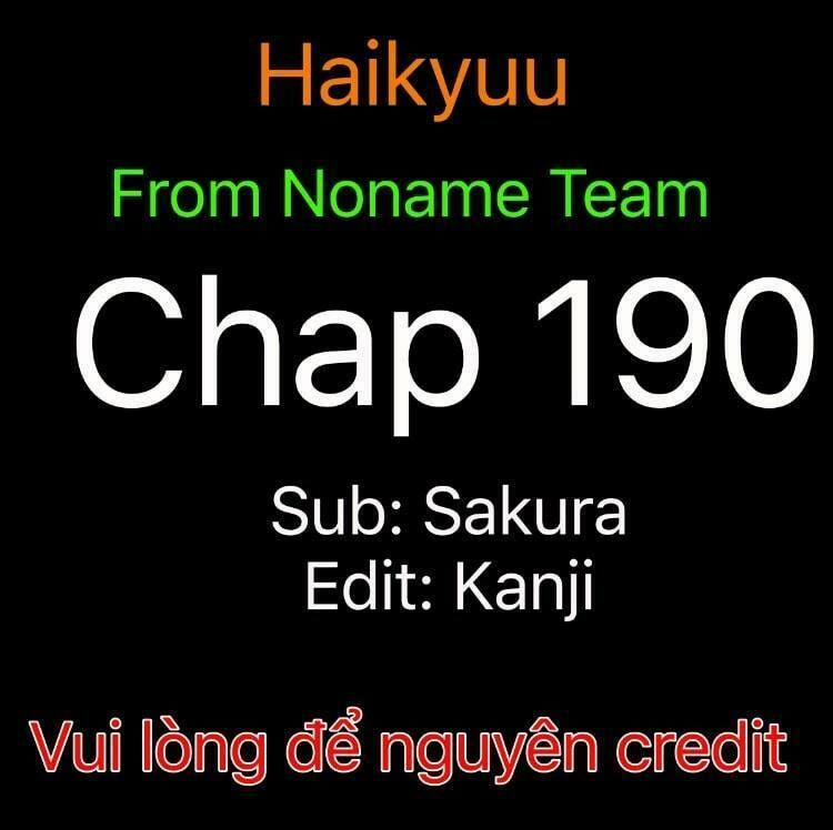 Haikyuu 190 trang 0