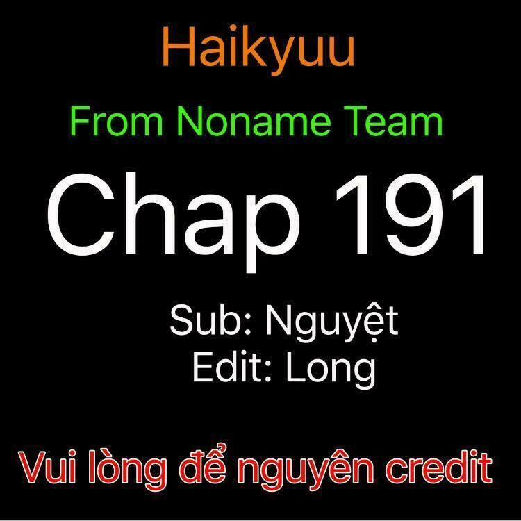 Haikyuu 191 trang 0