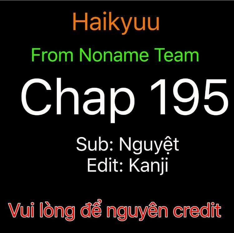 Haikyuu 195 trang 0
