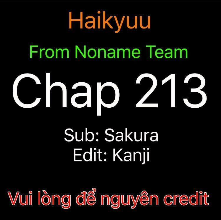 Haikyuu 213 trang 0
