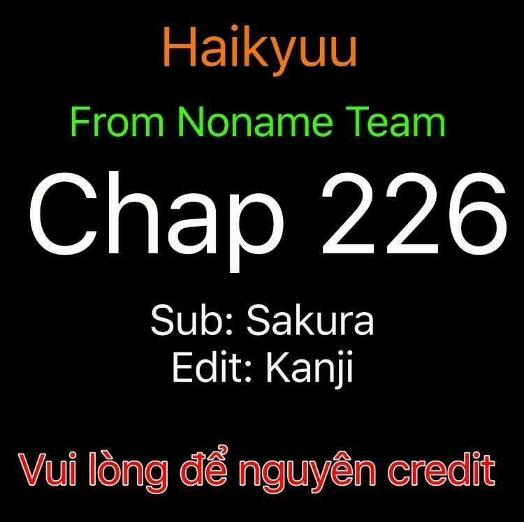 Haikyuu 226 trang 0