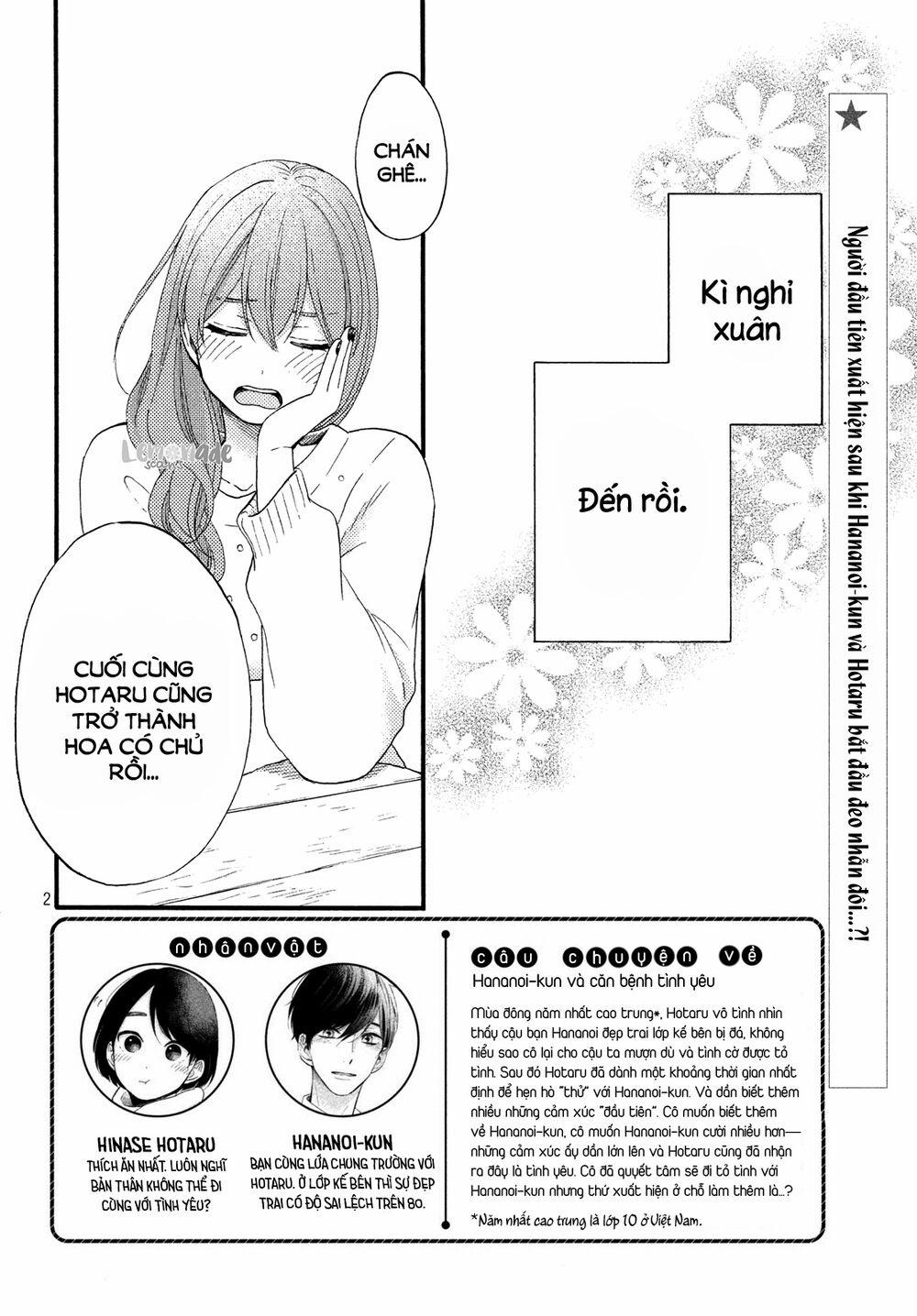 Hananoi-Kun To Koi No Yamai 14 trang 3