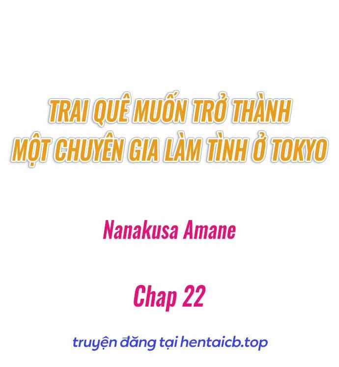 Hành Trình Thành Thánh Chịch Tokyo 22 trang 1