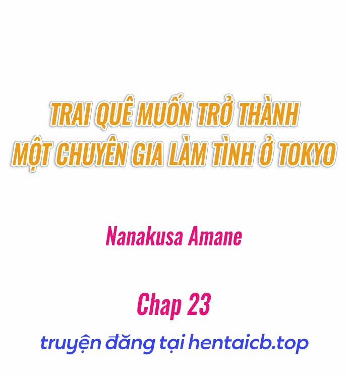 Hành Trình Thành Thánh Chịch Tokyo 23 trang 1