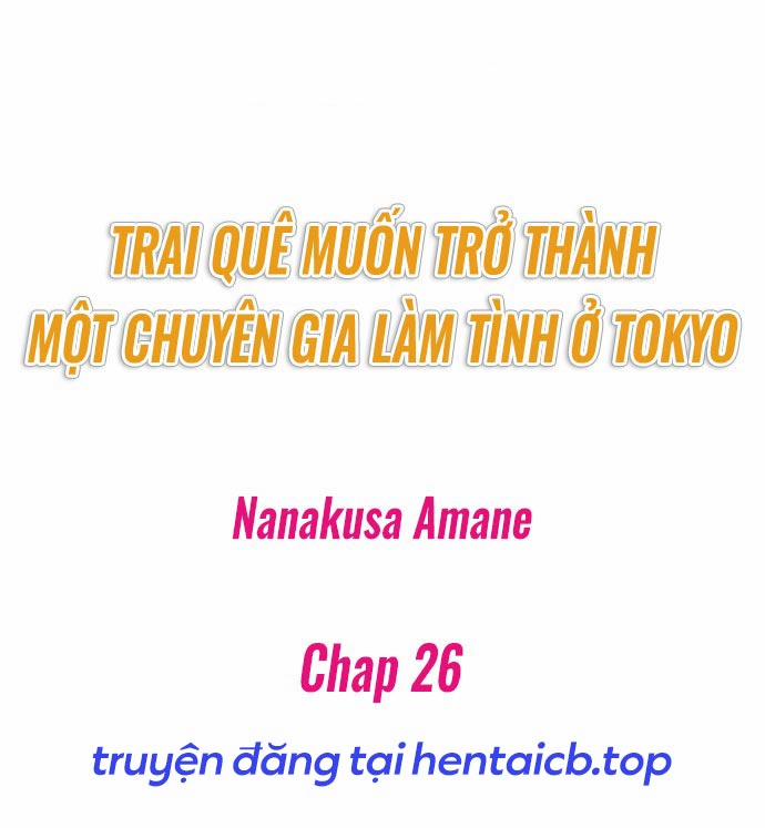 Hành Trình Thành Thánh Chịch Tokyo 26 trang 1