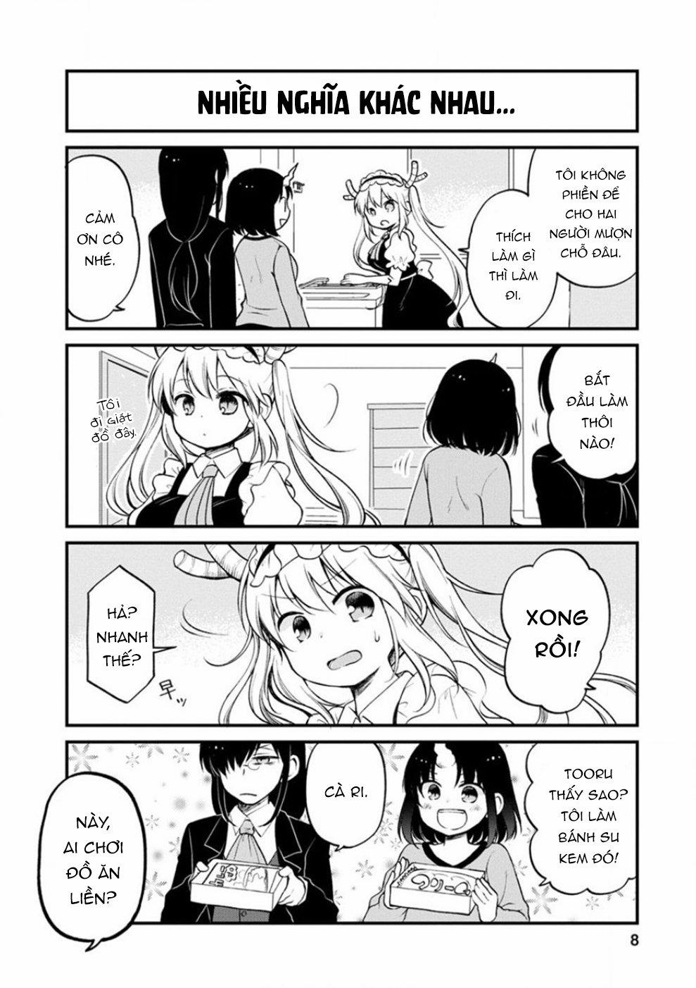 Hầu Gái Rồng Nhà Kobayashi: Nhật Ký Công Sở Của Elma 0 "Elma và đồ ăn nhà làm" trang 4