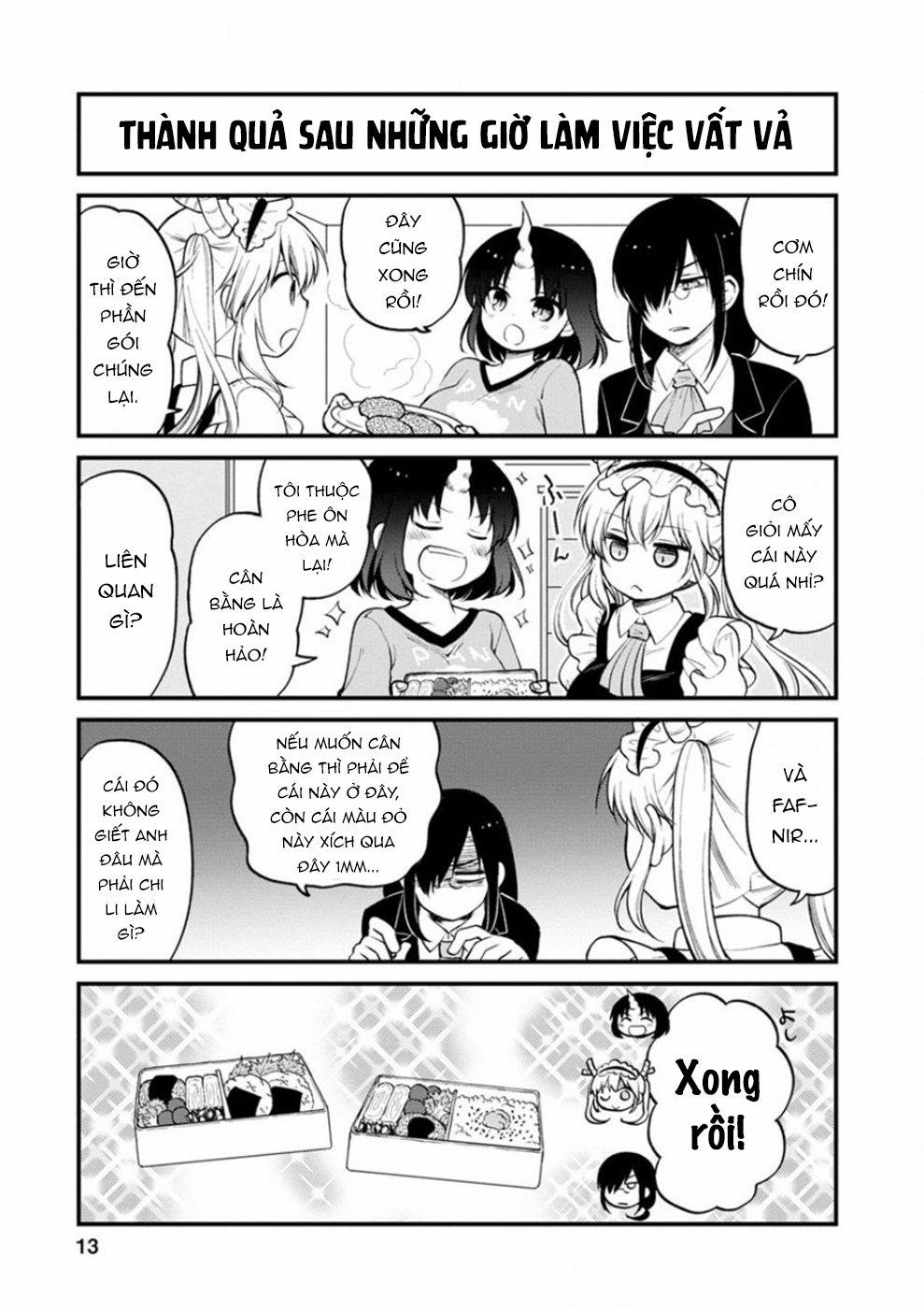 Hầu Gái Rồng Nhà Kobayashi: Nhật Ký Công Sở Của Elma 0 "Elma và đồ ăn nhà làm" trang 9