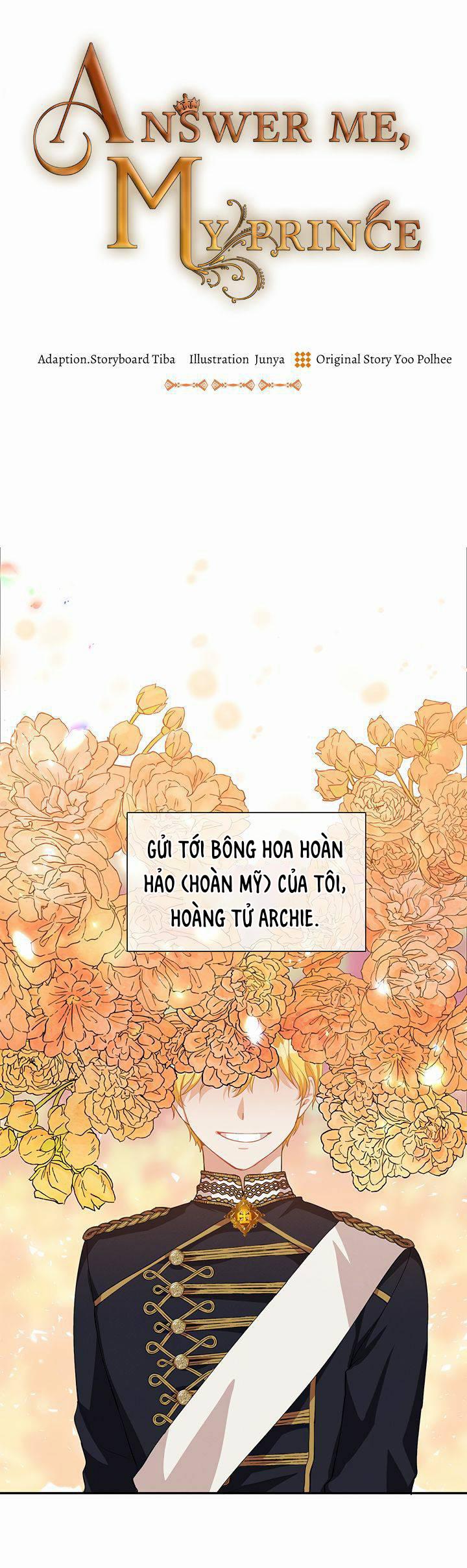 Hãy Trả Lời Em, Hoàng Tử! 11 trang 1