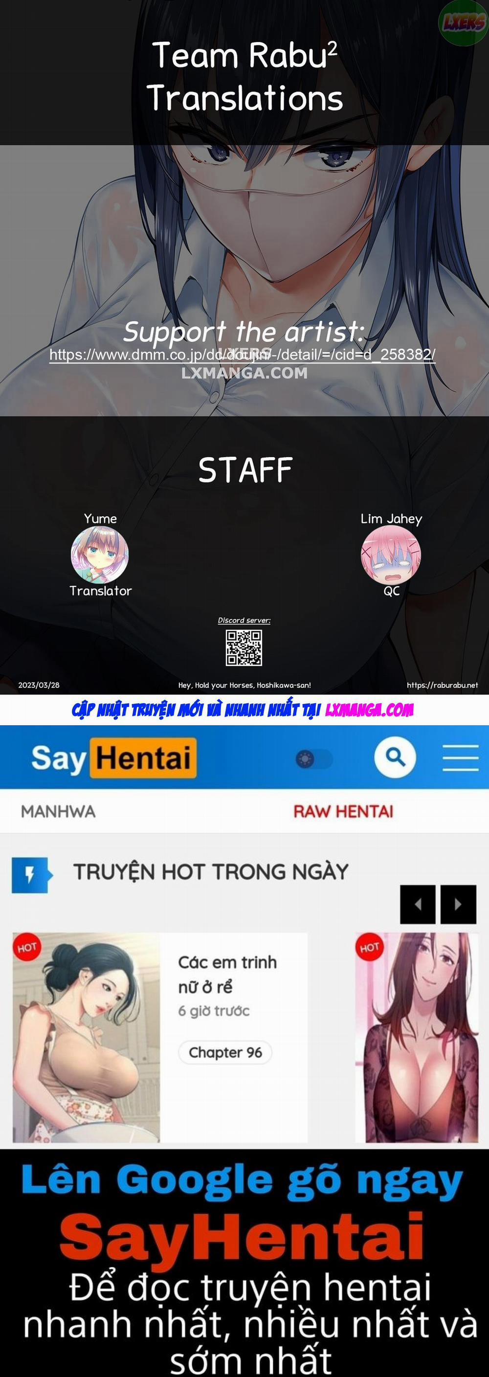 Hey, Hold your Horses, Hoshikawa-san! Oneshot trang 34