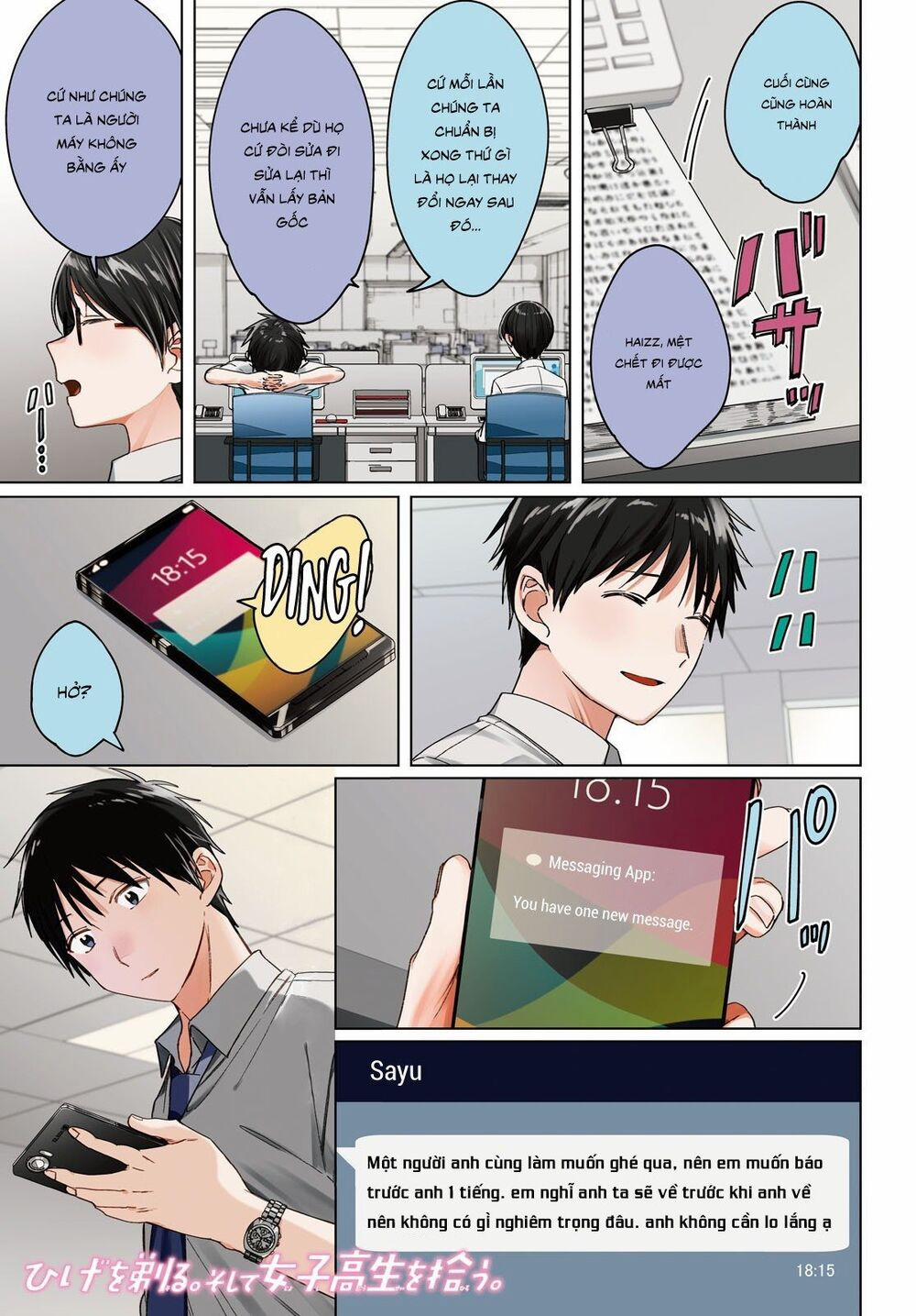 Hige Wo Soru. Soshite Joshikosei Wo Hirou 22 trang 3