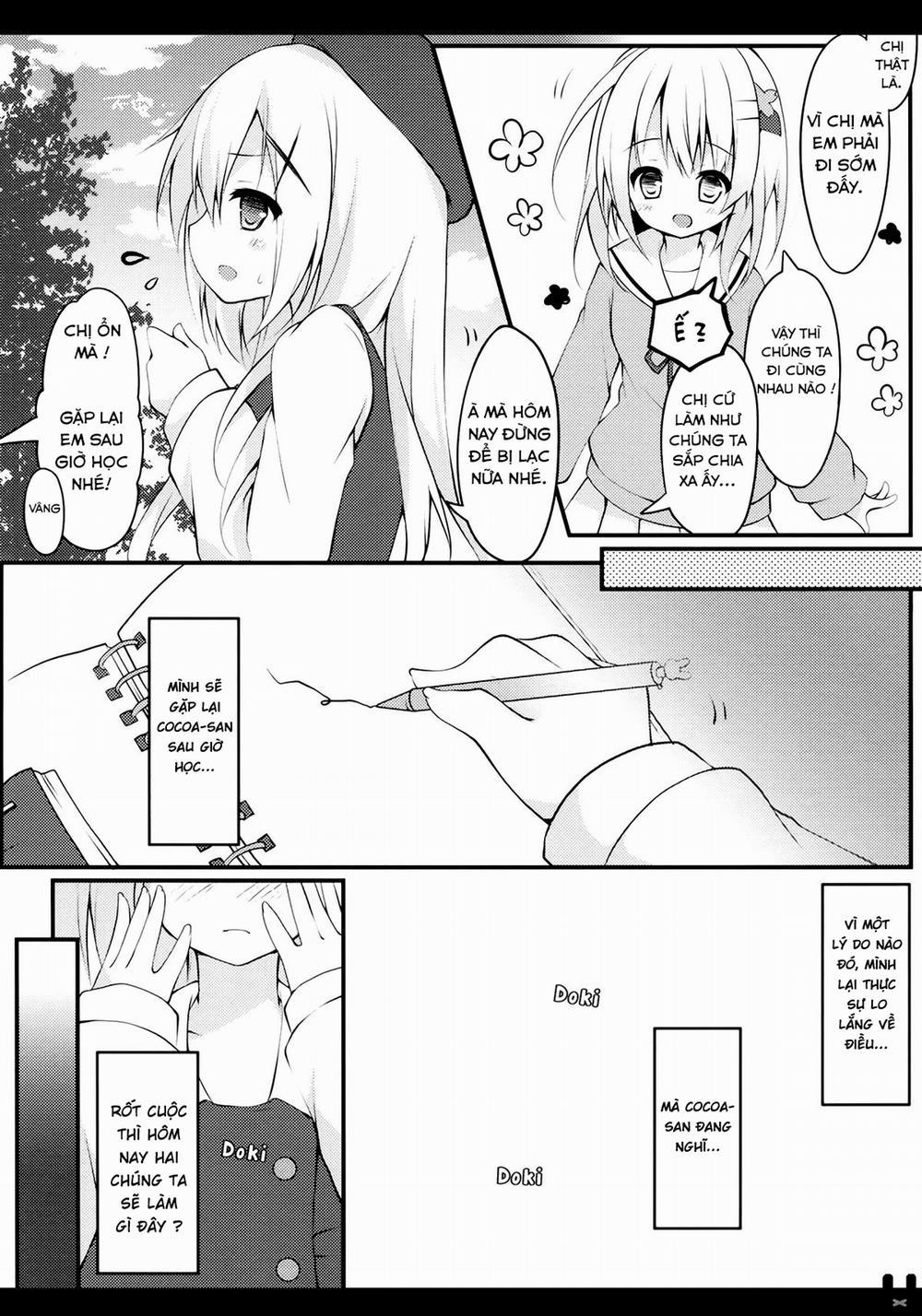 Himitsu no Toire (Gochuumon wa Usagi desu ka?) Oneshot trang 3