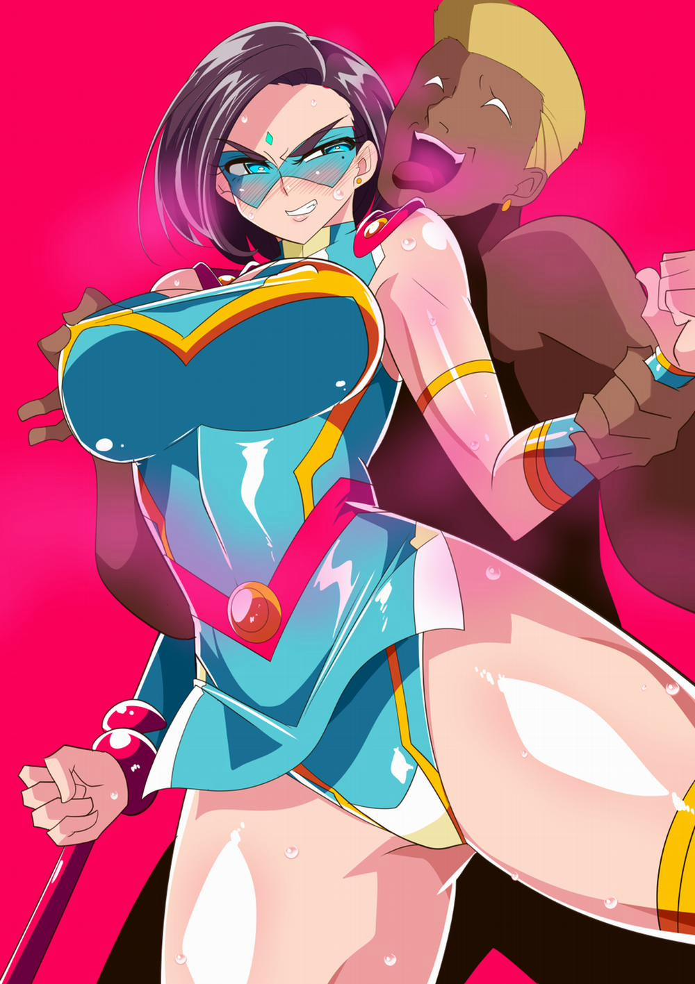 Hitozuma Choujin Mighty Madam! VS Saiin Yarichin Kaijin Zenpen Oneshot trang 3