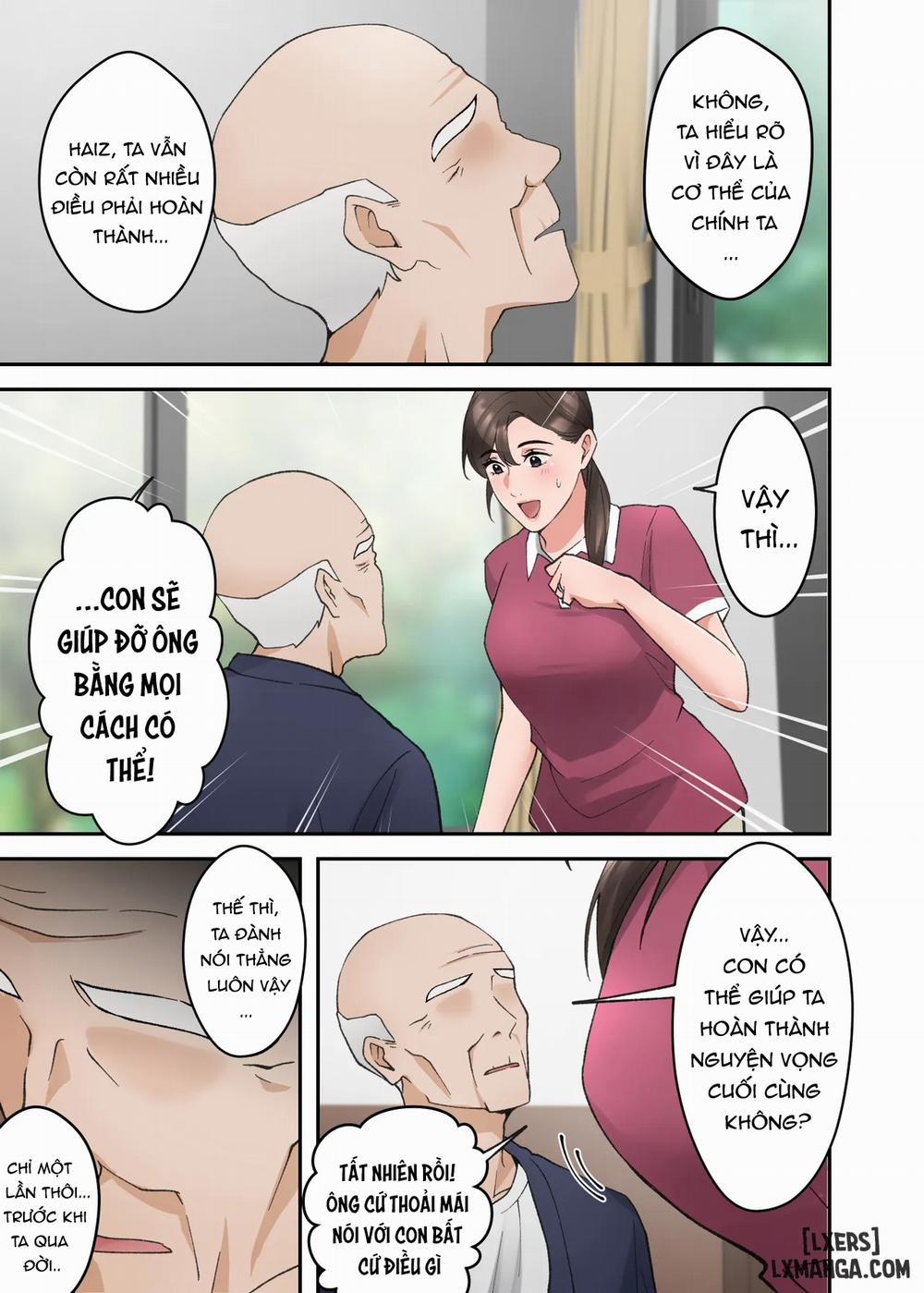 Hitozuma no Kaigoshi ga Yoboyobo Jii-san ni Ikasare Makuru Hanashi- Truyện Màu 1 trang 5