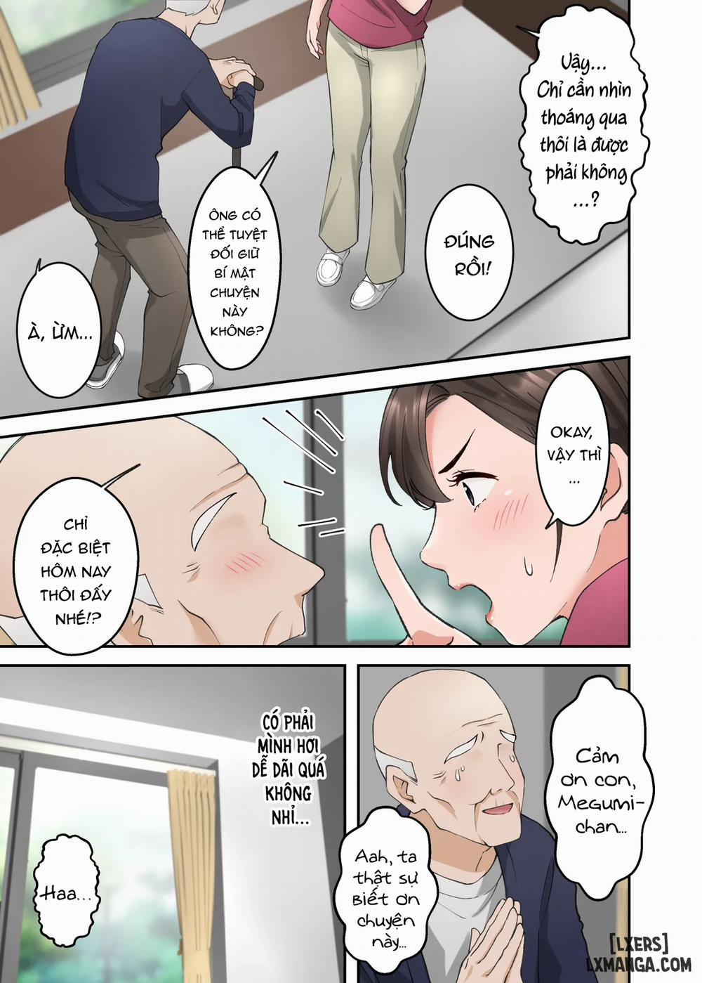 Hitozuma no Kaigoshi ga Yoboyobo Jii-san ni Ikasare Makuru Hanashi- Truyện Màu 1 trang 9