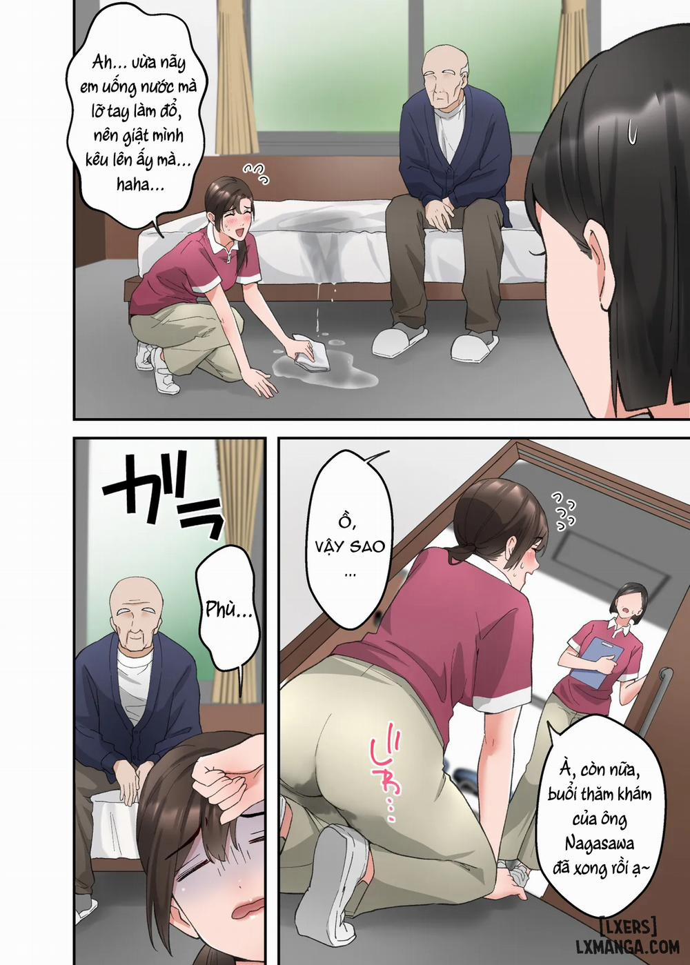 Hitozuma no Kaigoshi ga Yoboyobo Jii-san ni Ikasare Makuru Hanashi- Truyện Màu 2 trang 2