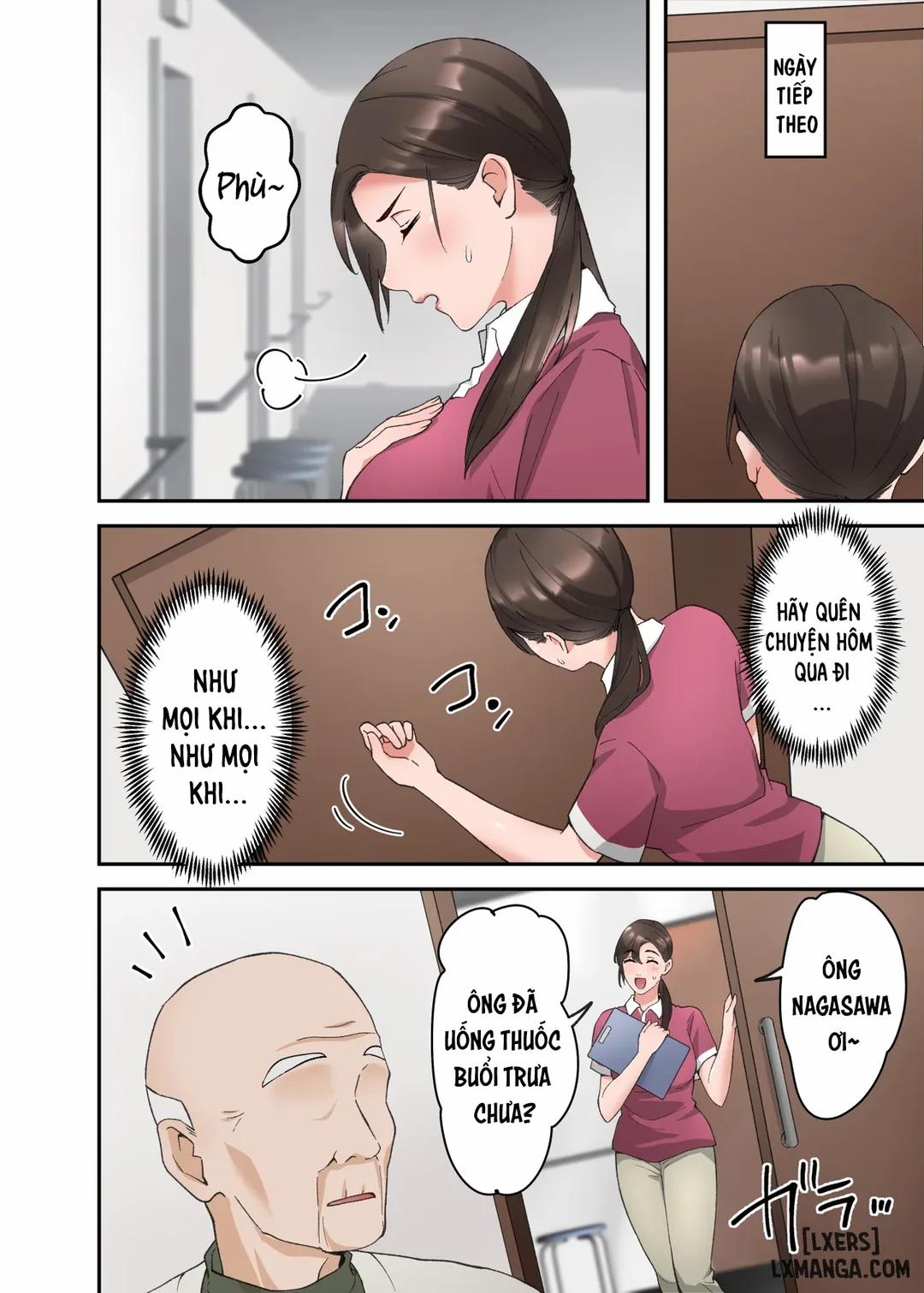 Hitozuma no Kaigoshi ga Yoboyobo Jii-san ni Ikasare Makuru Hanashi Oneshot trang 24