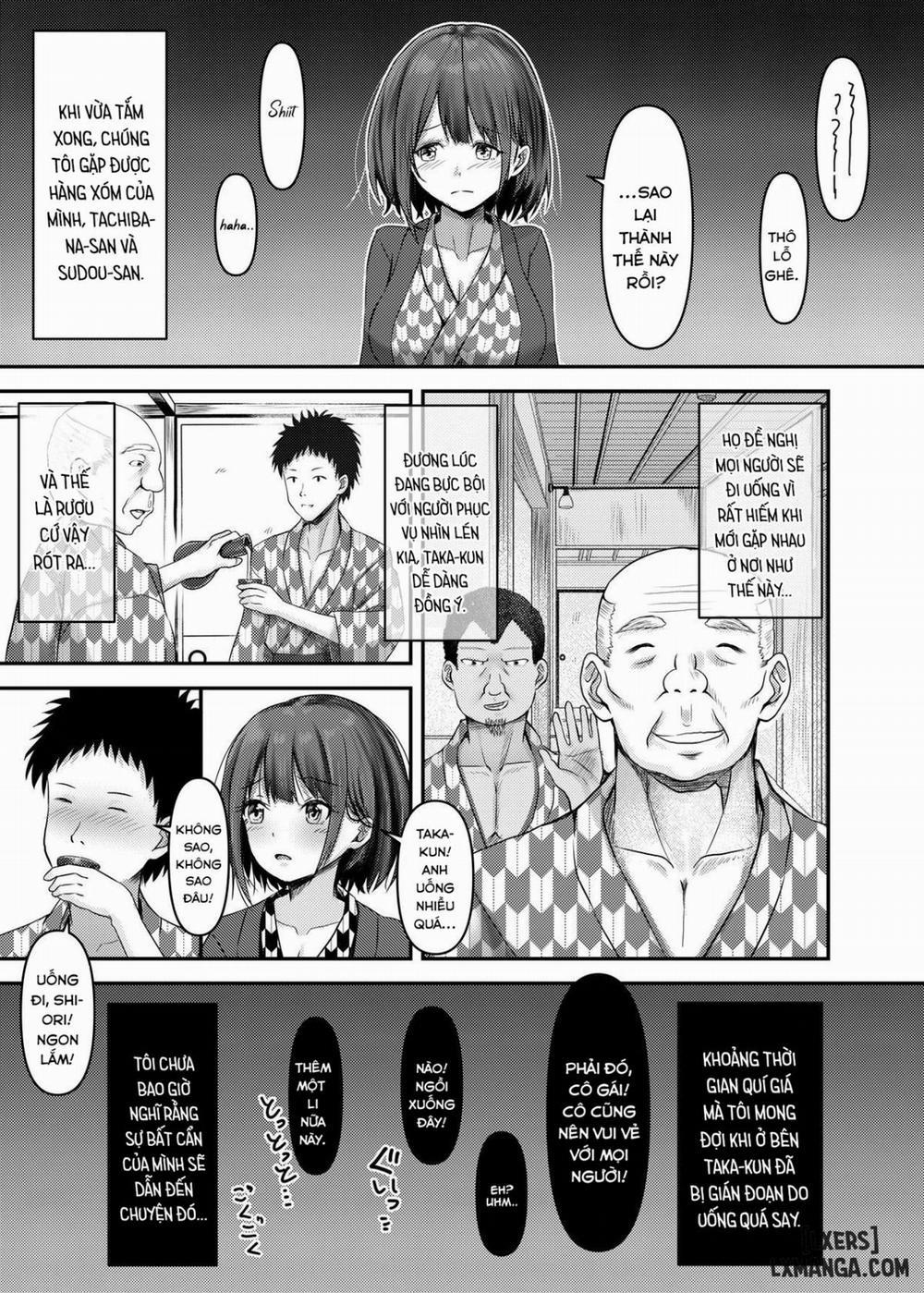 Hitozuma Shiori ga Onsen Ryokou de NTRta Hi ONESHOT 1 trang 8