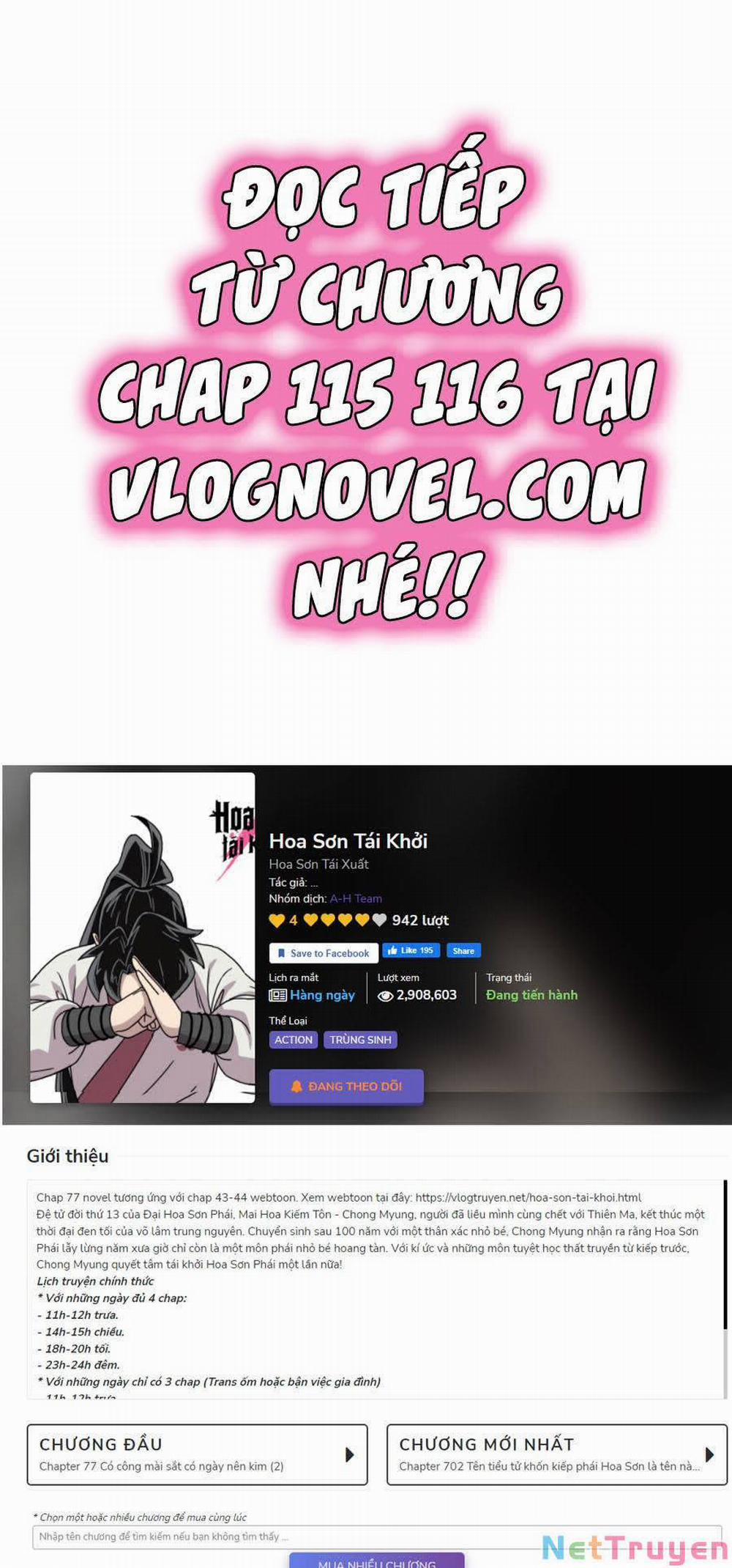 Hoa Sơn Tái Khởi 71 trang 0