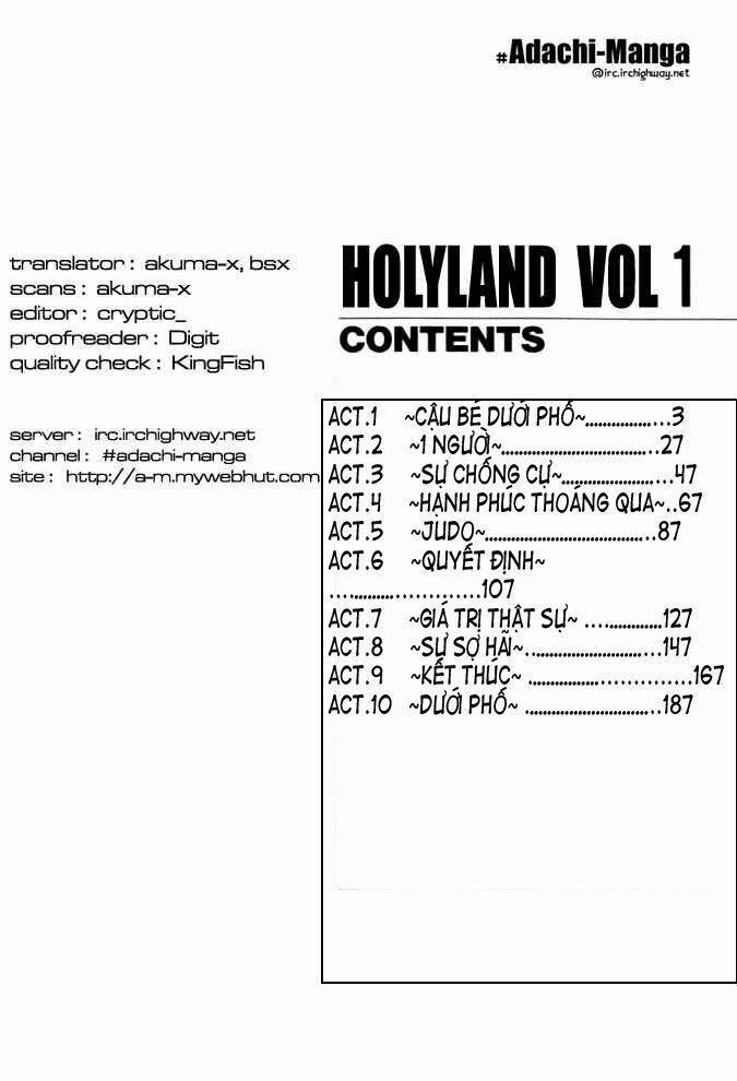 Holyland 1 trang 1