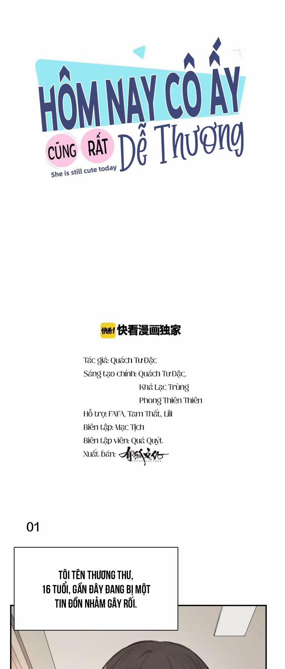 Hôm nay cô ấy cũng rất dễ thương 2 trang 0