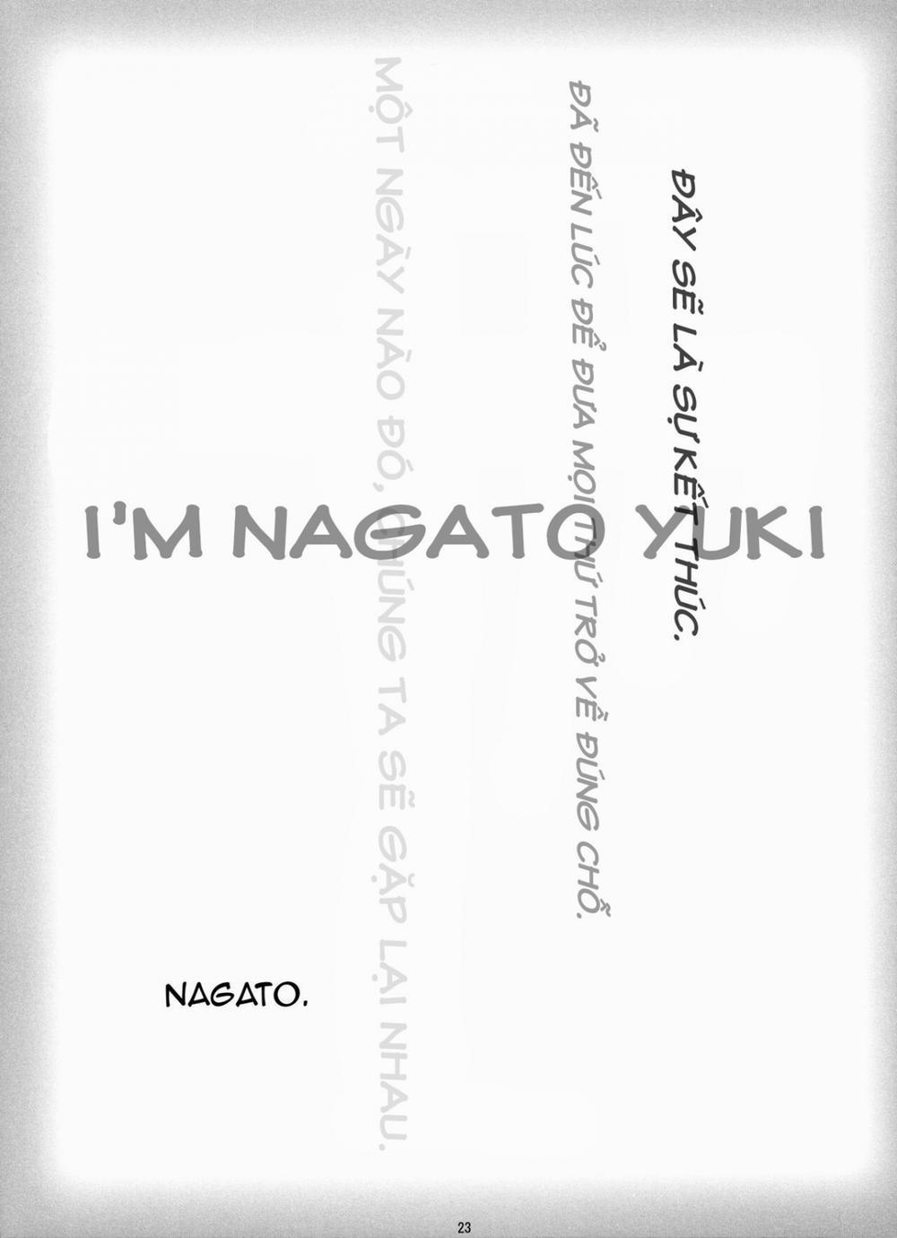 Ima, Ai ni Yukimasu (Suzumiya Haruhi no Shoushitsu) Oneshot trang 23