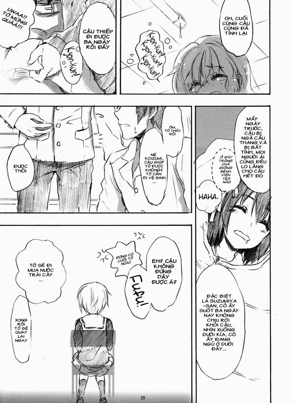 Ima, Ai ni Yukimasu (Suzumiya Haruhi no Shoushitsu) Oneshot trang 29