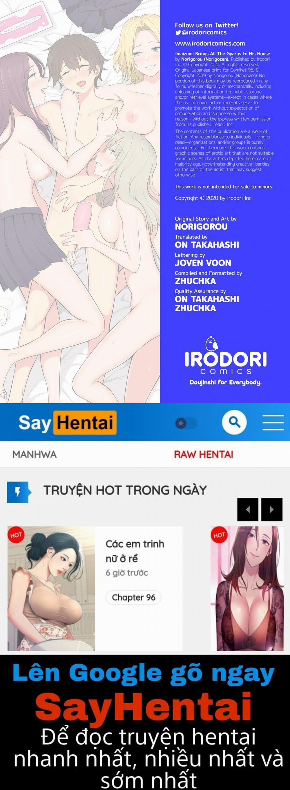 Imaizumi đưa cả bầy Gyaru về nhà mình 1 trang 66