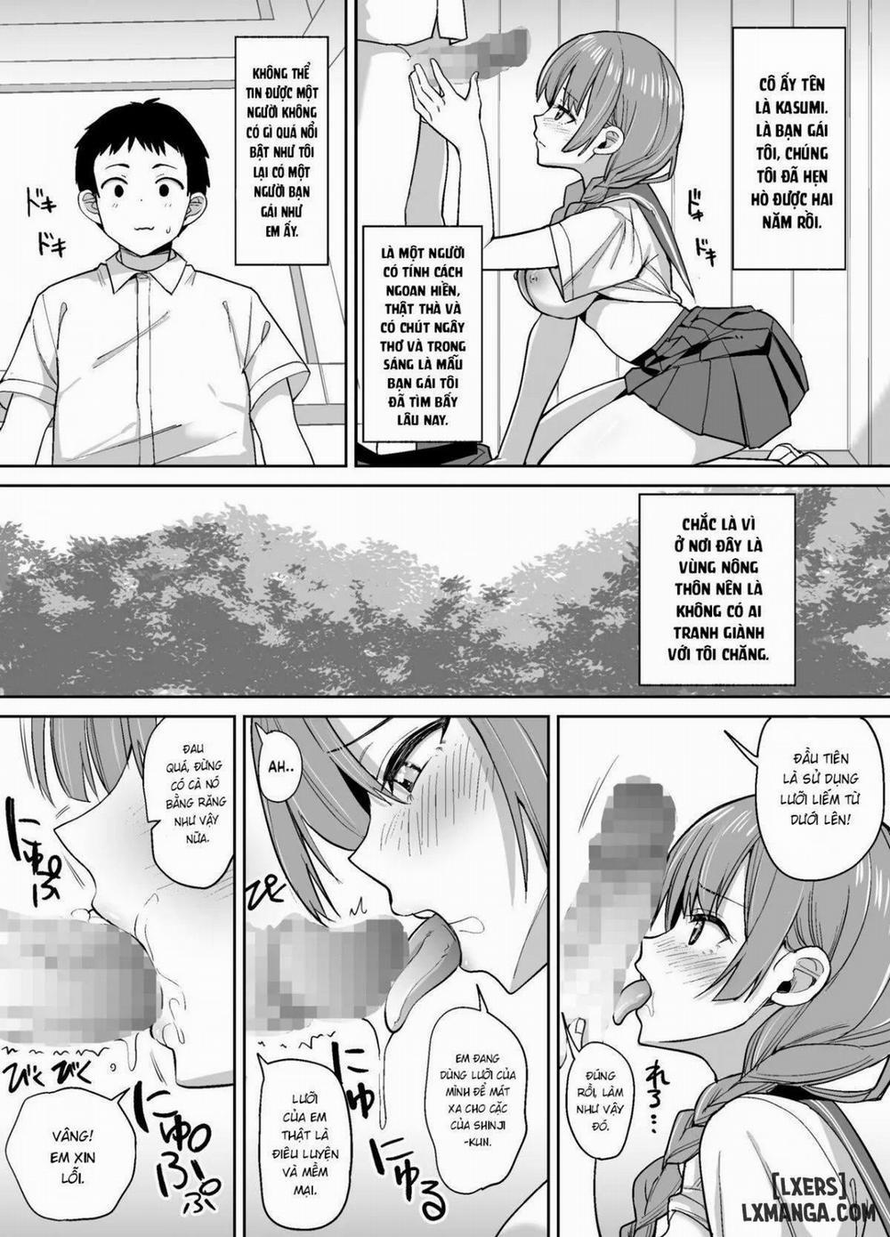 Inaka de wa Kawaii Kanojo wo Furyou no Senpai ni Netorare Oneshot trang 2
