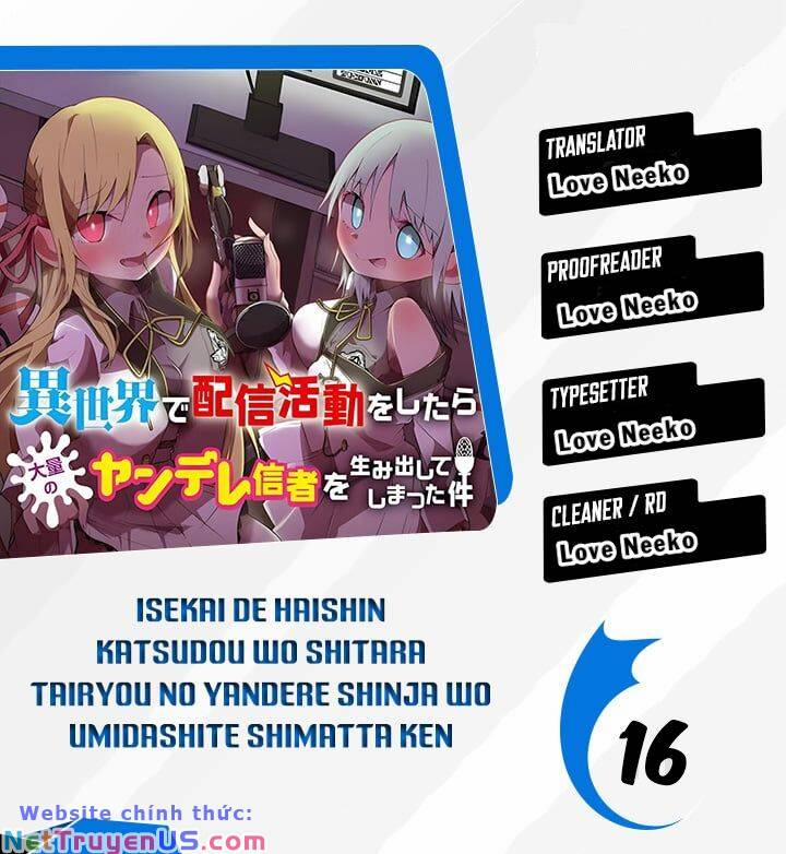 Isekai De Haishin Katsudou Wo Shitara Tairyou No Yandere Shinja Wo Umidashite Shimatta Ken 16 trang 0