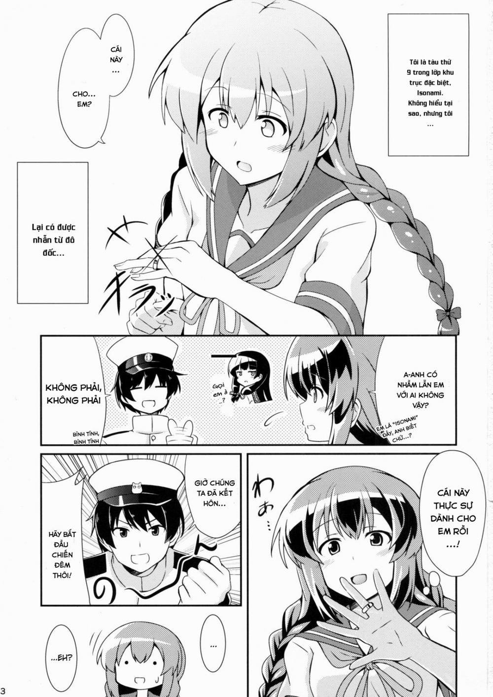 Isonami no Kekkon Shoya (Kantai Collection -KanColle-) Oneshot trang 2