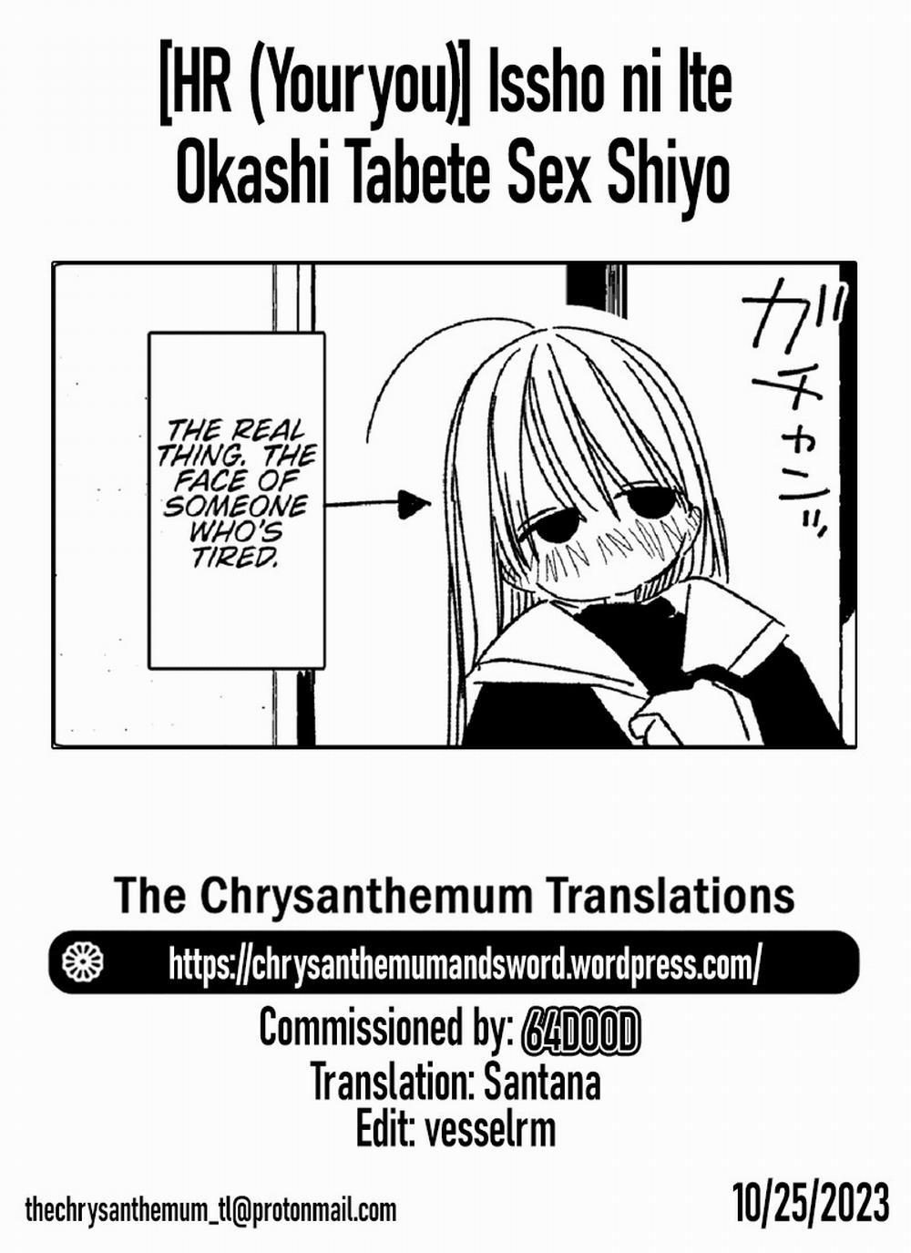 Issho ni Ite Okashi Tabete Sex Shiyo Oneshot trang 26