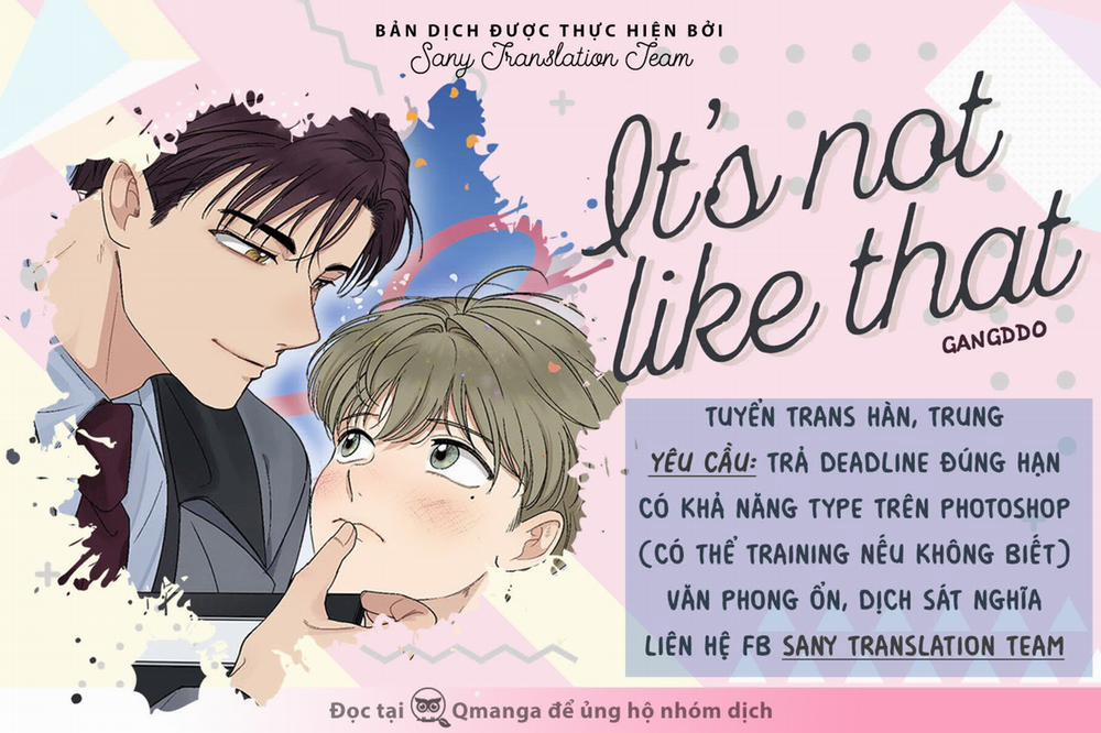 It’s Not Like That 0 Ngoại truyện 2 trang 0