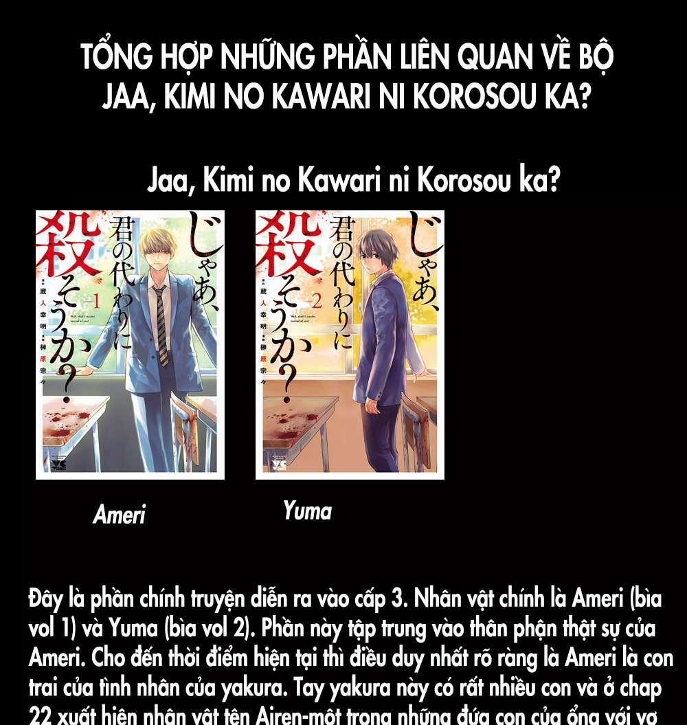 Jaa Kimi No Kawari Ni Korosou Ka ~ Prequel (Tiền Truyện) 1 trang 0