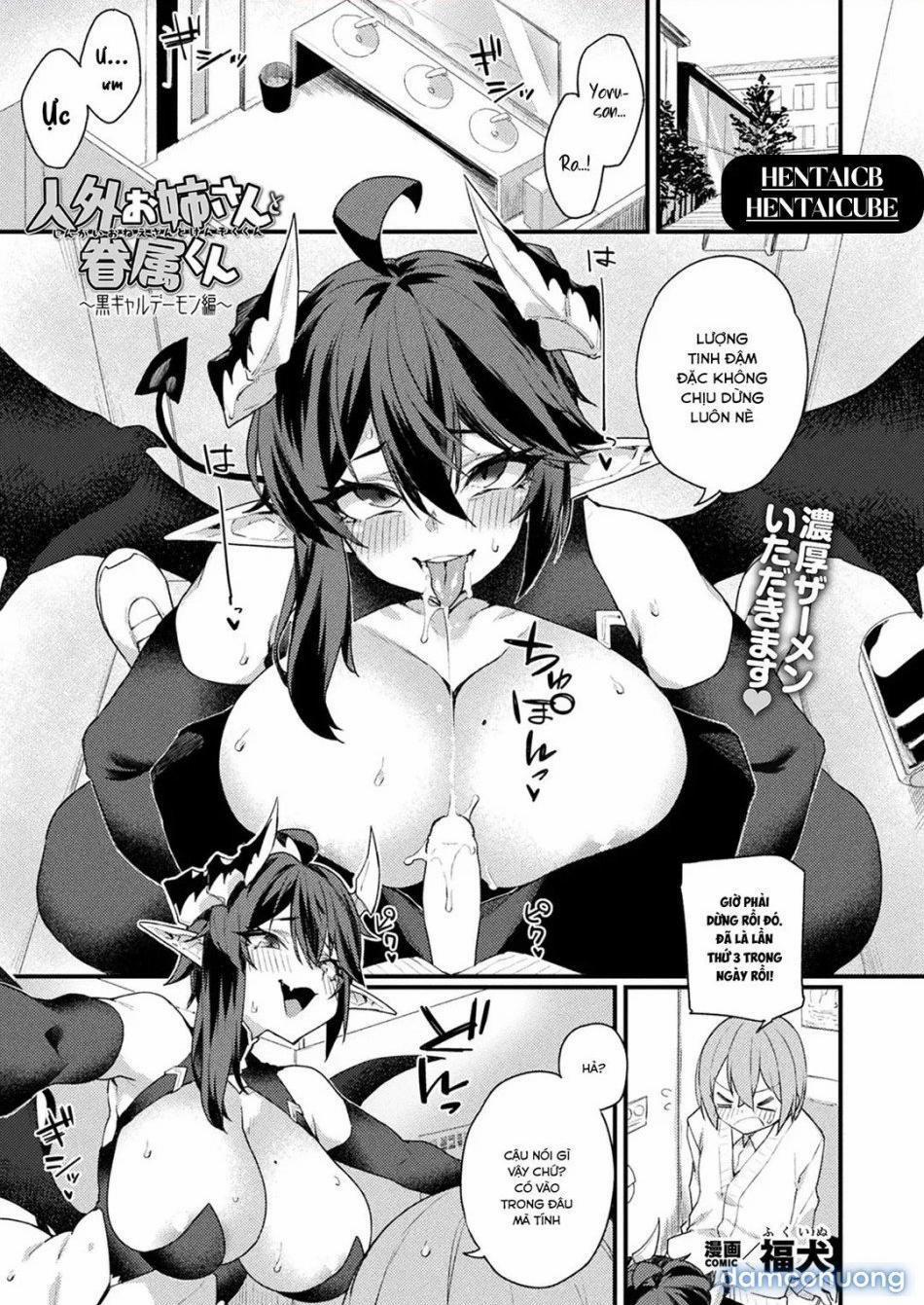 Jingai Onee-San To Kenzoku-Kun – Kuro Gyaru Demon Hen OneShot trang 0