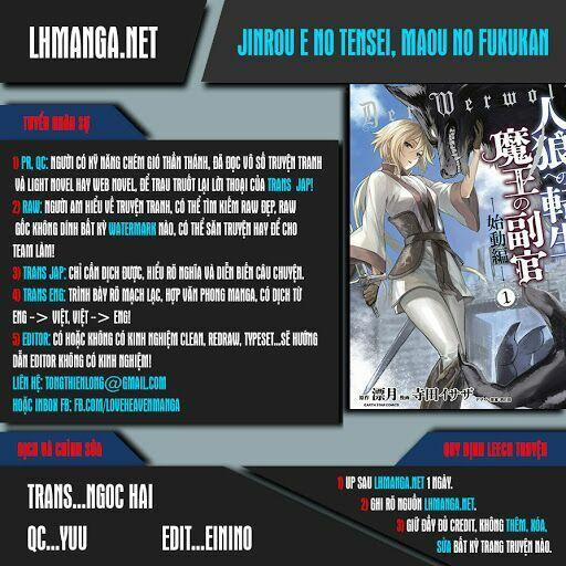 Jinrou E No Tensei, Maou No Fukukan 0.1 trang 0