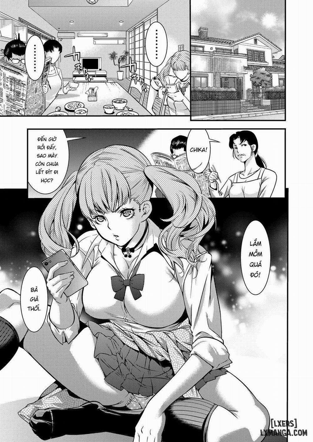 JK Bitch Gyaru ga Enkou o Chichioya ni Okorareta node Kinshin Soukan Shite yatta Oneshot trang 0