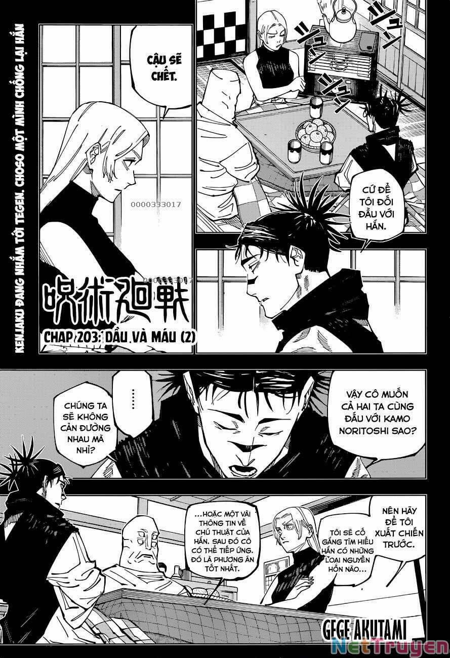 Jujutsu Kaisen - Chú Thuật Hồi Chiến 203 trang 1