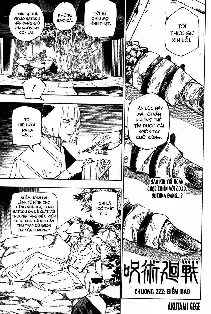 Jujutsu Kaisen - Chú Thuật Hồi Chiến 222 trang 1